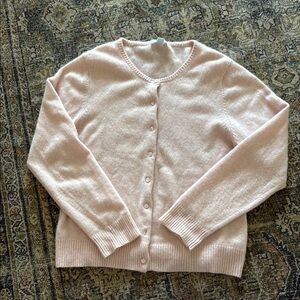 Women's Pink Cardigan Sweater